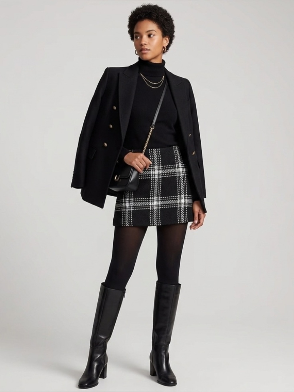 Gap Micro Mini Skirt Wool Blend Plaid Y2K Academic Preppy Size 4